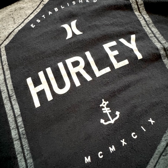 HURLEY Men’s Everyday Washed Black Graphic T-Shirt XXL - Picture 3 of 4